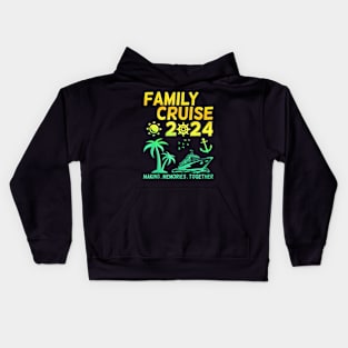 Family Cruise 2024 Making Memories Summer Matching Vacation Kids Hoodie